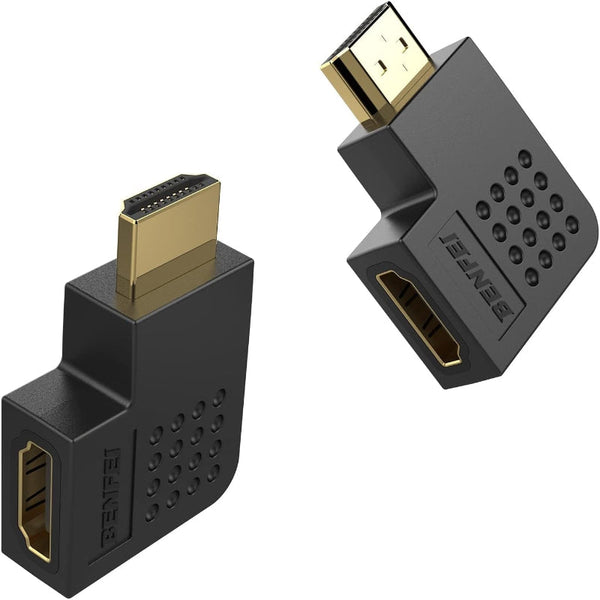 Benfei Hdmi Male To Female Right Angle 90 Degree Adapter Video Cables & Adapters