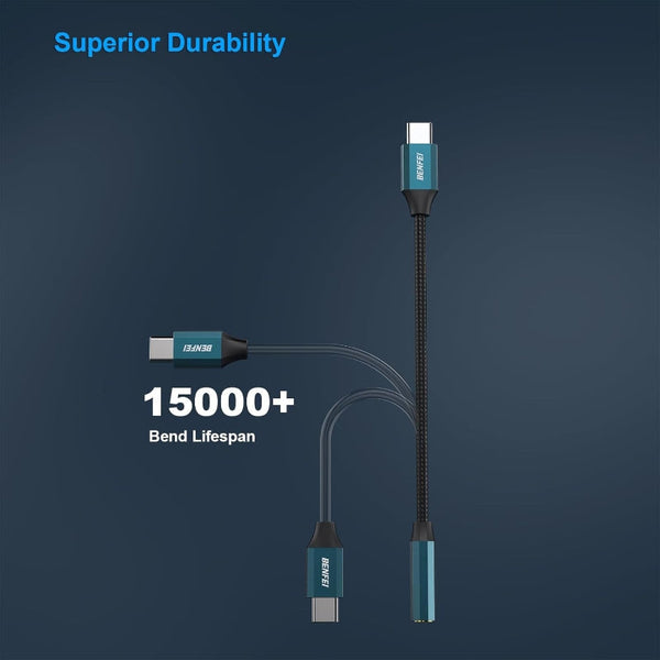 Benfei Usb C To 3.5Mm Audio Jack Adapter Audio Cable Plugs & Jacks
