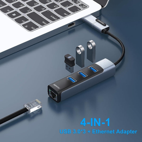 Benfei 350Gy 2 In 1 Usb C+Usb 3.0 To Rj45 Gigabit Ethernet Port Hub Usb Cables Hubs & Adapters