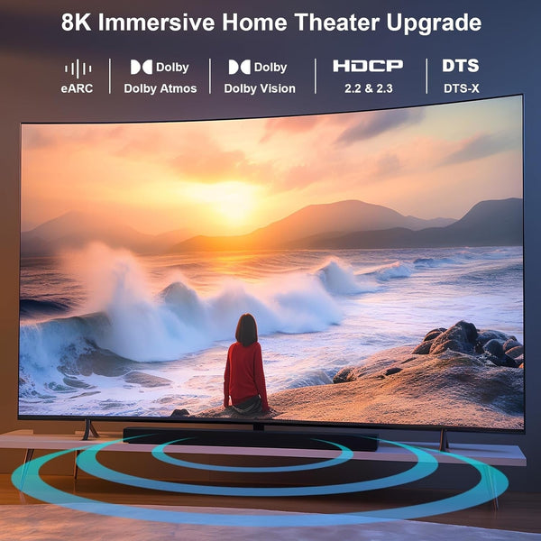 Benfei 358Gy 1M 8K V2.1 Hdmi Male To Cable Aluminum Shell Nylon Braided Ultra High Speed Monitor/Av Cables & Adapters