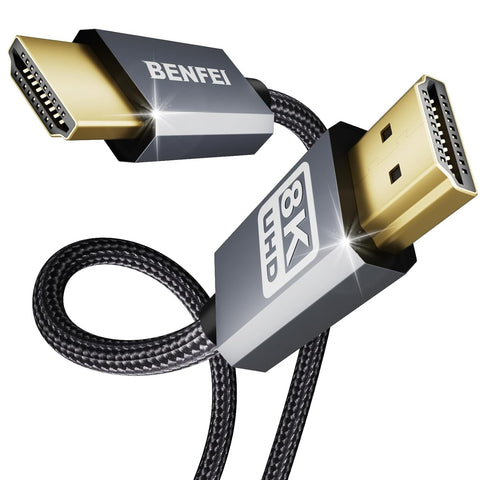 Benfei 358Gy 5M 8K V2.1 Hdmi Male To Cable Aluminum Shell Nylon Braided Ultra High Speed Monitor/Av Cables & Adapters