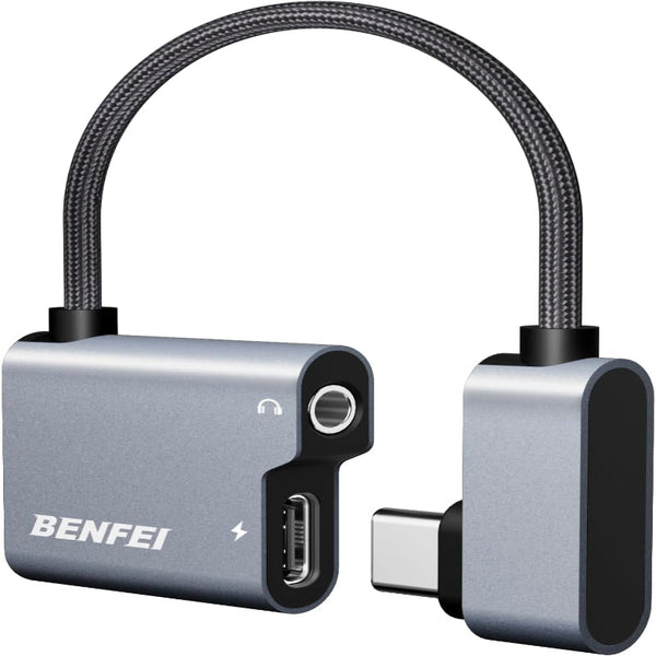 Benfei Usb C To Audio Jack Adapter With 60W Fast Charging Audio Cables & Adapters