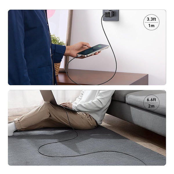 Benfei 000383Gy Usb C To Cable (4K@120Hz) 100W Pd Fast Charging 10Gbps Data Transfer For I Phone 15/16/17 And Samsung Google 1M Cables & Adapters