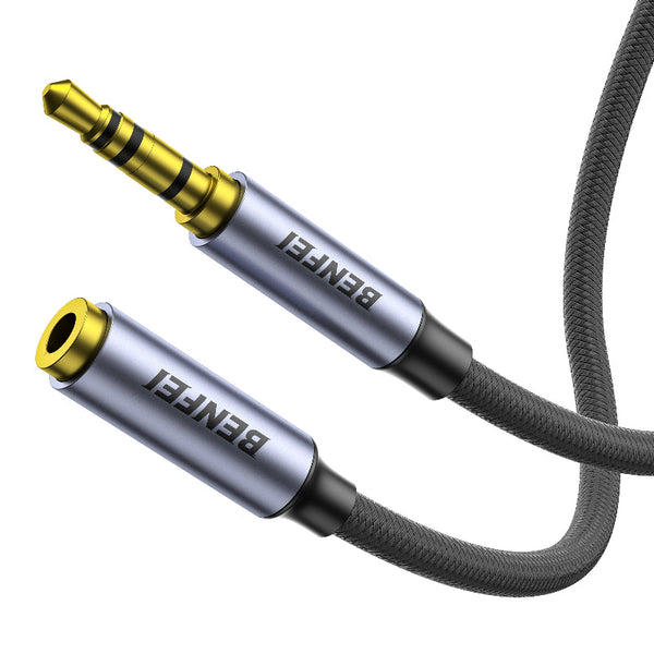Benfei 421Gy 1M 3.5Mm Male To Female Aux Extension Cable Trrs Pole Stereo Audio Jack Cord For Headphones Microphone Smartphones Pc Laptop Speakers Aud