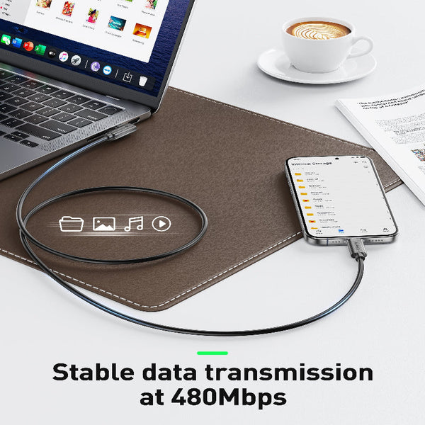 Benfei 428Bk 1M Usb C To Right Angle Cable 90 Dgree Angled 2.0 Type Charger 3A Fast Charging & 480Mbps Data Sync Durable Pvc Cables & Adapters