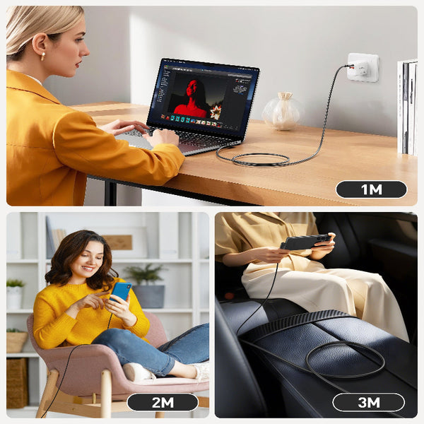 Benfei 428Bk 1M Usb C To Right Angle Cable 90 Dgree Angled 2.0 Type Charger 3A Fast Charging & 480Mbps Data Sync Durable Pvc Cables & Adapters