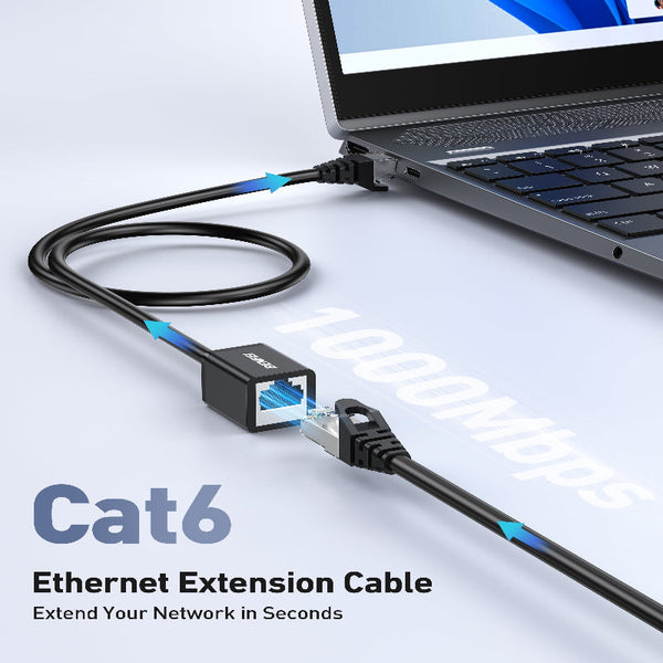 Benfei 435Bk 1M Rj45 Extension Male/Female Patch Cords Cat6 1000Mbps Other Computer Cables