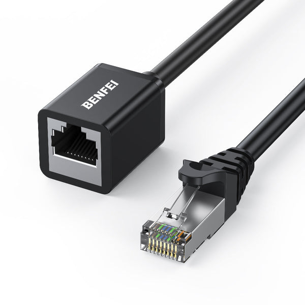 Benfei 435Bk 1M Rj45 Extension Male/Female Patch Cords Cat6 1000Mbps Other Computer Cables