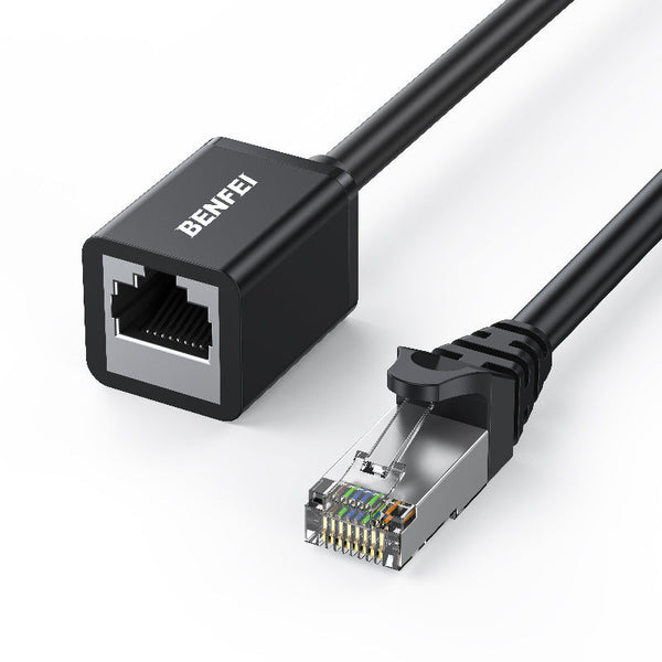 Benfei 435Bk 1M Rj45 Extension Male/Female Patch Cords Cat6 1000Mbps Other Computer Cables