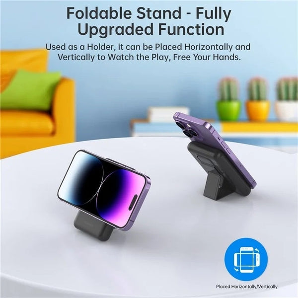 Choetech B662 Bk Usb A + Usb C Wireless Magnetic Power Bank 5000Mah Black Batteries