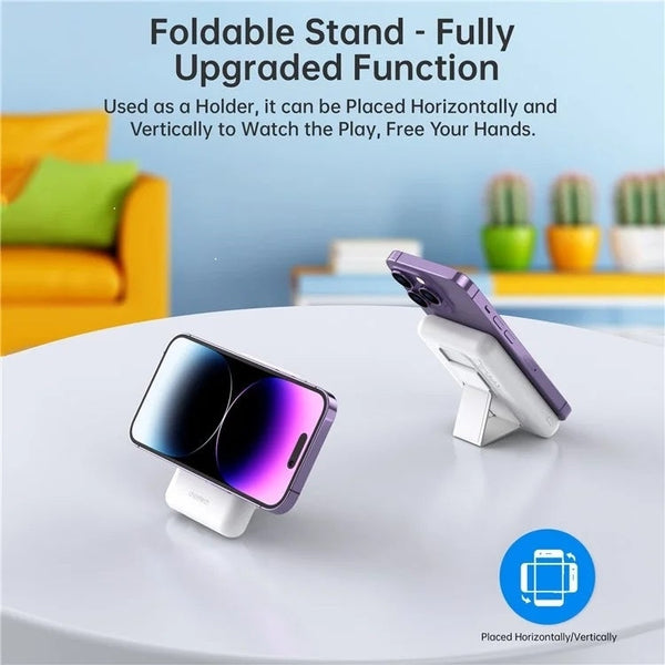 Choetech B662 Wh Usb A Wireless Magnetic Power Bank 5000Mah White Batteries