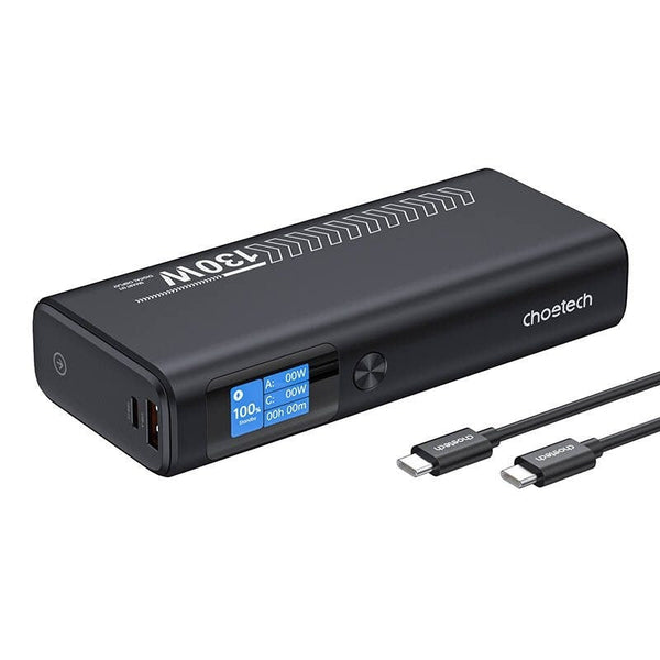 Choetech B702 20000Mah Pd130w Usb A + X Port & Tft Display Power Bank Chargers & Cradles