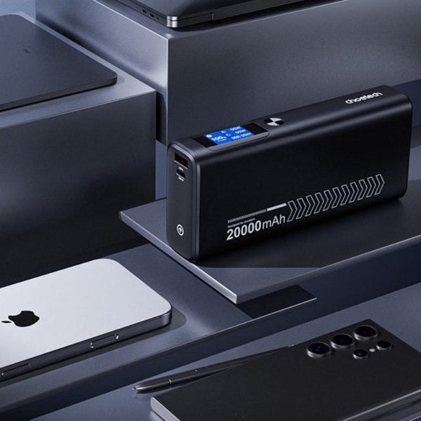 Choetech B702 20000Mah Pd130w Usb A + X Port & Tft Display Power Bank Chargers & Cradles