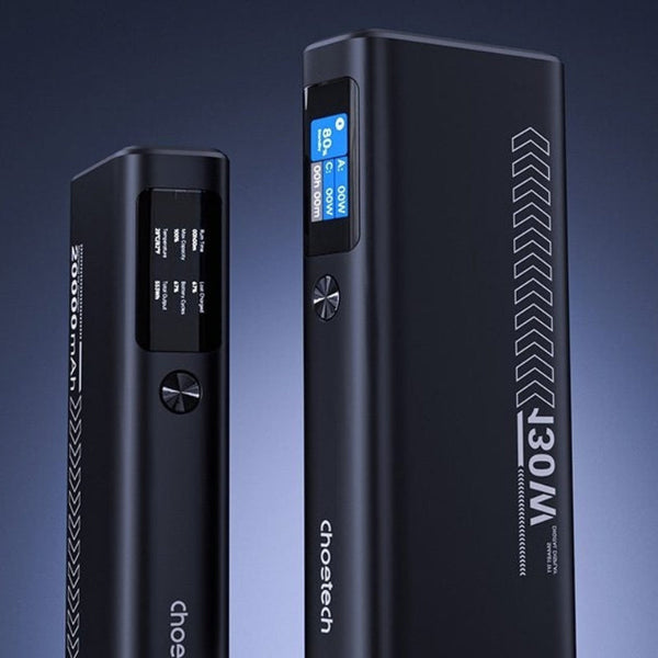 Choetech B702 20000Mah Pd130w Usb A + X Port & Tft Display Power Bank Chargers & Cradles