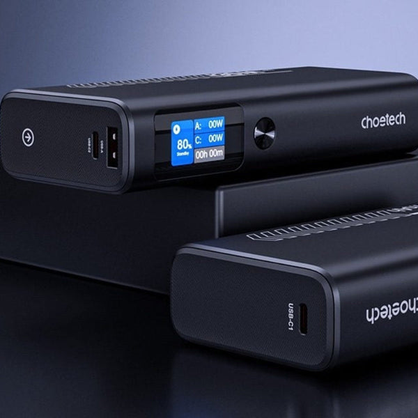 Choetech B702 20000Mah Pd130w Usb A + X Port & Tft Display Power Bank Chargers & Cradles