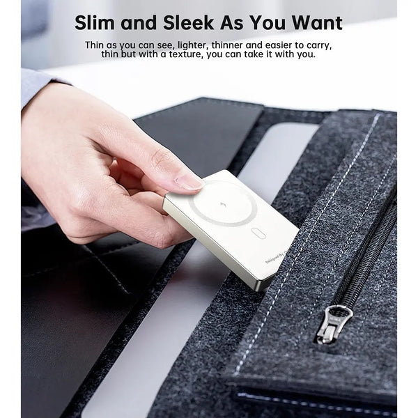 Choetech B739 Wh 20W Slim Usb C 10000Mah Magnetic Power Bank White Battery Chargers