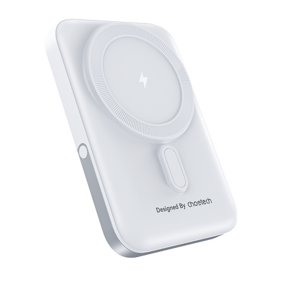Chargers & Cradles Choetech B743 Wh 10000Mah Pd20w Magnetic Power Bank With Holder White