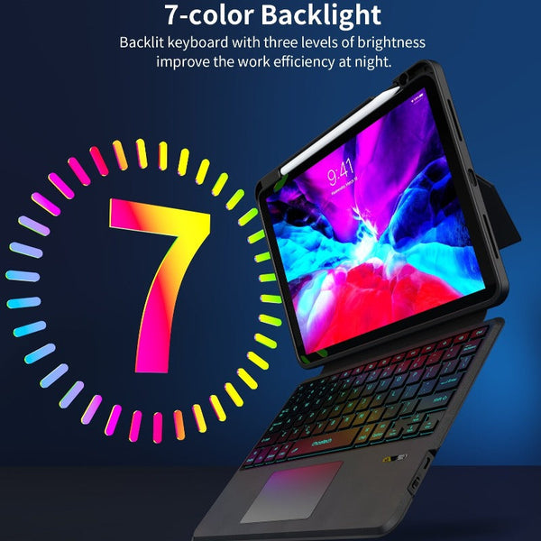 Choetech Bh 018 Wireless Keyboard With Touchpad And Backlight For Ipad Pro 11 &Quot; (Black) Keyboards