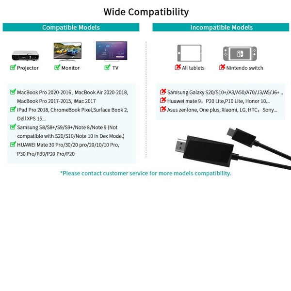 Choetech Ch0050 Usb C To Hdmi Gen2 4K Cable 5M Black Usb Cables Hubs & Adapters