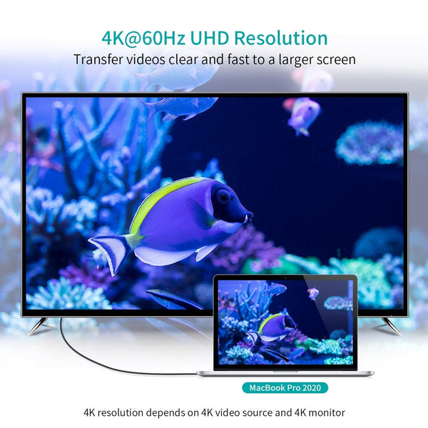 Choetech Ch0050 Usb C To Hdmi Gen2 4K Cable 5M Black Usb Cables Hubs & Adapters