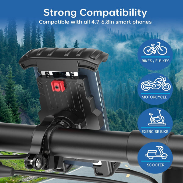 Choetech H067 Bk Adjustable Mobile Stand For Bicycle (Black) Bicycle Stands & Storage