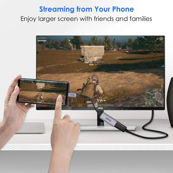 Choetech Hub H21 Usb To Hdmi 4K 60Hz Braided Video Cable Cord Adapter Video Cables & Adapters