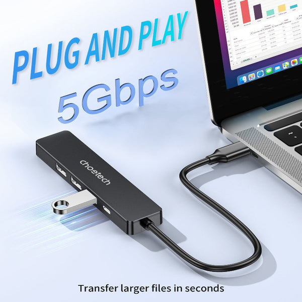 Choetech Hub M80 5 In 1 Multifunctional Usb Cables Hubs & Adapters