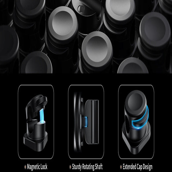 Choetech Mcc001 Bk 6 Pack Professional Grade Magnetic Lock Cord Holder Clips Black Cable Ties & Organisers
