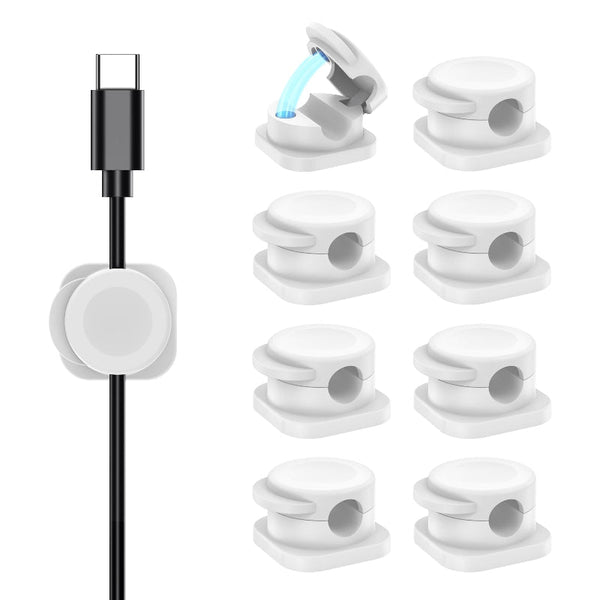 Choetech Mcc001 Bk 6 Pack Professional Grade Magnetic Lock Cord Holder Clips Black Cable Ties & Organisers