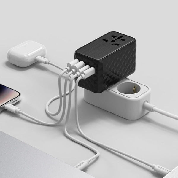 Choetech Pd6028 2C+2A+Ac 5 Ports Gan Tech Pd100w Travel Wall Charger Chargers & Cradles