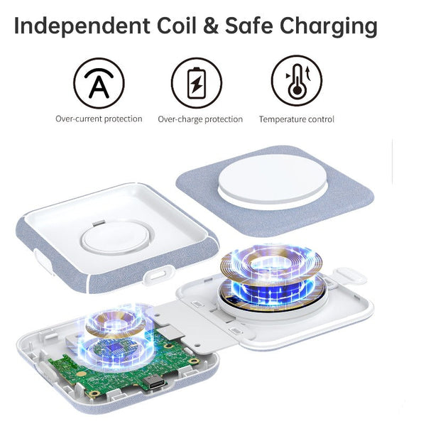 Choetech T323 2 In 1 Magsafe&Mfi Wireless Charger Chargers & Cradles