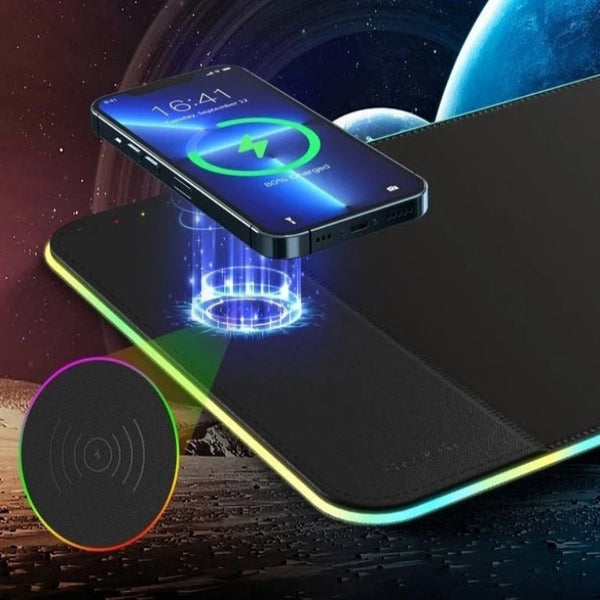 Choetech T543 F Rgb Illuminated 15W Wireless Charging Mouse Pad Chargers & Cradles