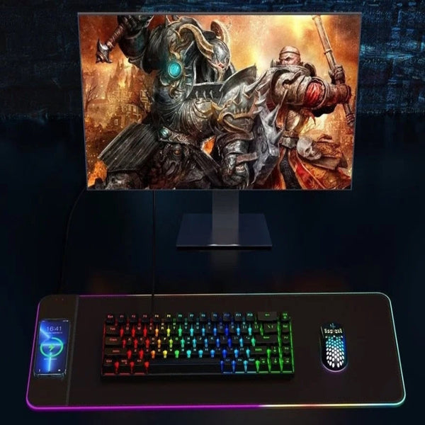 Choetech T543 F Rgb Illuminated 15W Wireless Charging Mouse Pad Chargers & Cradles