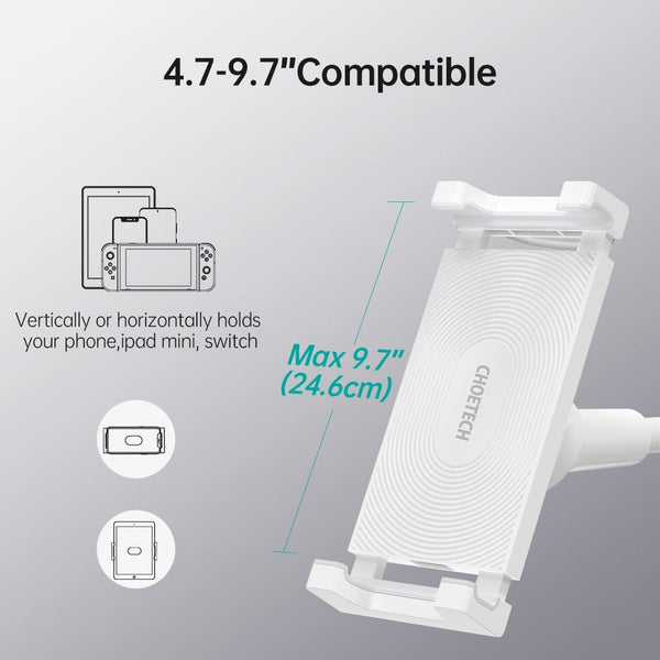 Chargers & Cradles Choetech T584 F 2 In 1 15W Phone Mount With Fast Wireless Charger (For 4 7 Inch)