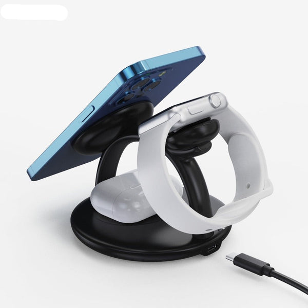 Chargers & Cradles Choetech T587 F 3 In 1 Magnetic Wireless Charger Station For Iphone 12/13/14/Airpods Pro/Iwatch