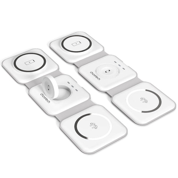 Chargers & Cradles Choetech T588 F Wh 3 In 1 Foldable Fast Wireless Charger For Phone/Watch/Earphone