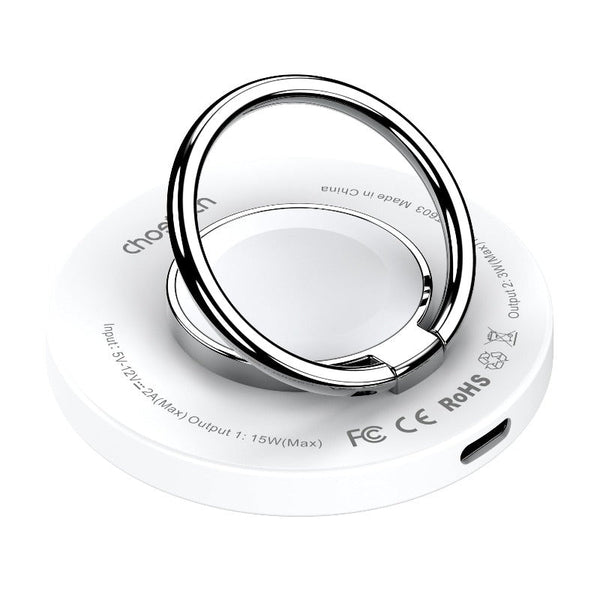 Choetech T603 F Ring Holder And Magnetic 15W Wireless Charger For Phone/Airpod/Iwatch Chargers & Cradles