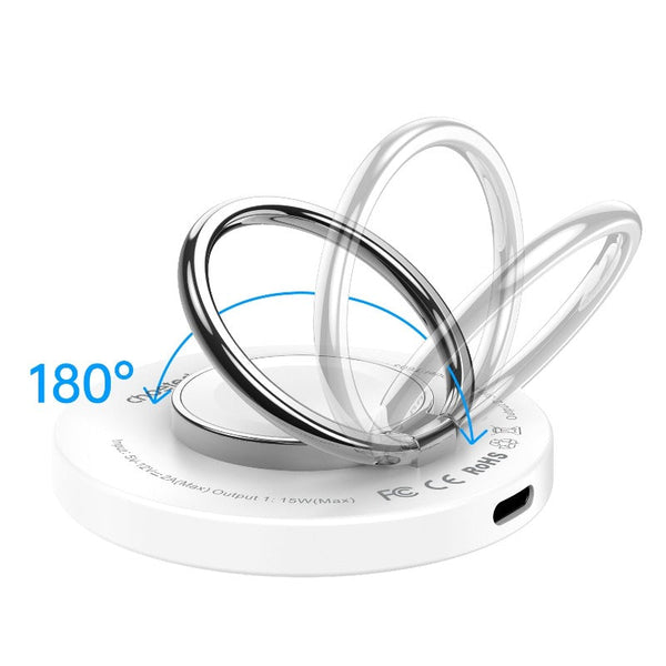 Choetech T603 F Ring Holder And Magnetic 15W Wireless Charger For Phone/Airpod/Iwatch Chargers & Cradles
