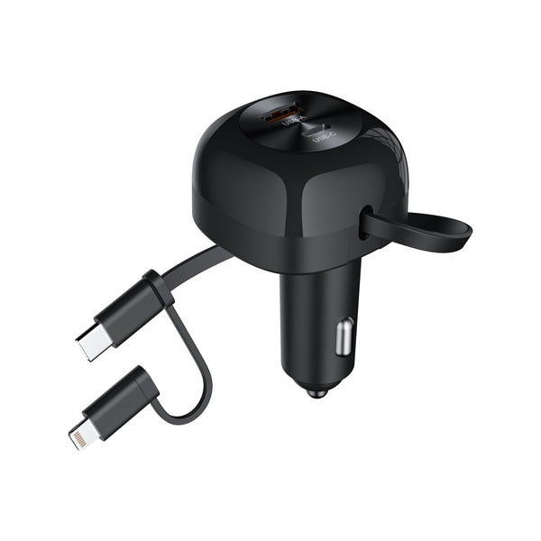 Choetech Tc0036 Pd45w Usb C+Usb A Car Charger With C+L Interface Usb Cables Hubs & Adapters