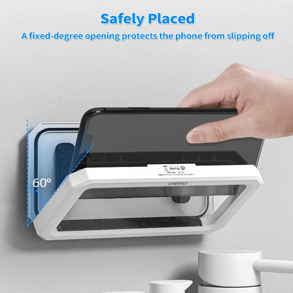 Choetech Wpc008 Bathroom Waterproof Phone Holder (Up To 6.7 Inch) White Mounts & Holders