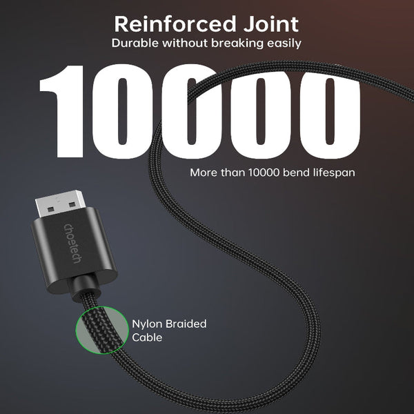Choetech Xdh01 4K 60Hz Displayport Male To Hdmi Braided Cable 2M Monitor/Av Cables & Adapters