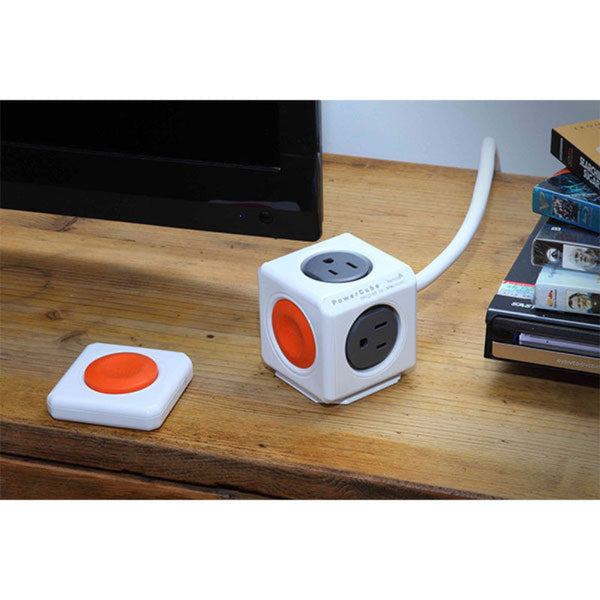 Allocacoc Powercube Extended Remote 4 Outlets + Control Button Power Strips & Surge Protectors