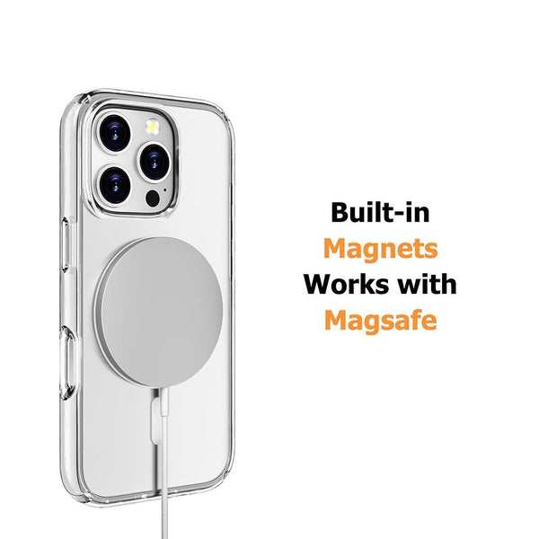 Ultimake Shockproof Transparent Magsafe Cover Case For Iphone 16 Pro Max Cases Covers & Skins