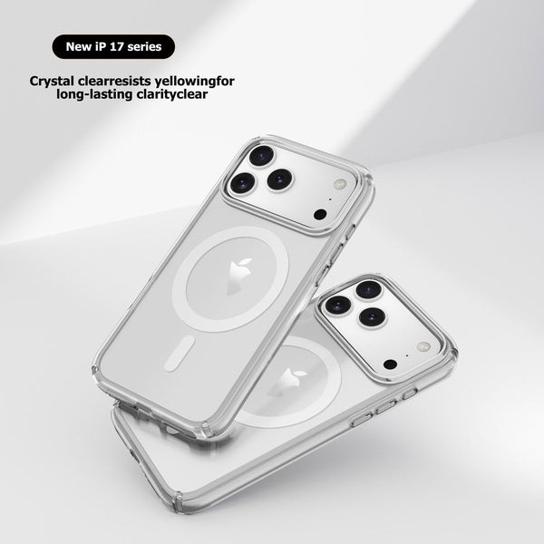 Utia Ultimake Shockproof Transparent Case Cover With Magnetic Ring For Iphone 17 Pro Max Cases Covers & Skins