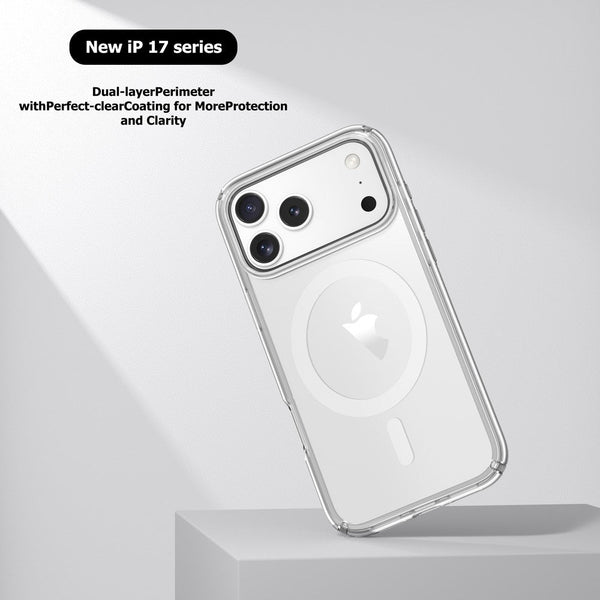 Utia Ultimake Shockproof Transparent Case Cover With Magnetic Ring For Iphone 17 Pro Max Cases Covers & Skins