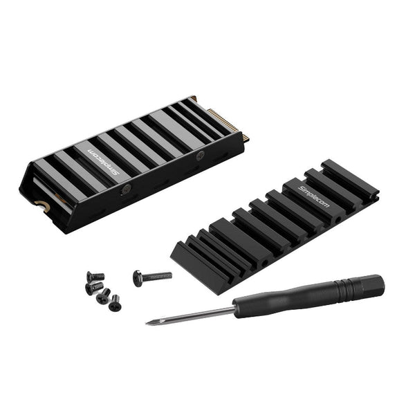 Simplecom Sa110 M.2 Ssd Aluminum Heatsink With Thermal Silicone Pads For Pc And Ps5 Cpu Fans & Heat Sinks