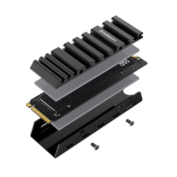 Simplecom Sa110 M.2 Ssd Aluminum Heatsink With Thermal Silicone Pads For Pc And Ps5 Cpu Fans & Heat Sinks