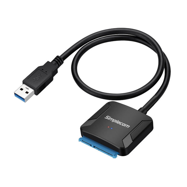 Simplecom Sa236 Usb 3.0 To Sata Adapter Cable Converter With Power Supply For 2.5" & 3.5" Hdd Ssd Other Drives Storage & Media