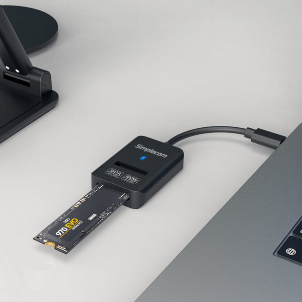 Simplecom Sa506 Nvme / Sata Dual Protocol M.2 Ssd To Usb C Adapter Converter 3.2 Gen 10Gbps Drive Enclosures & Docks