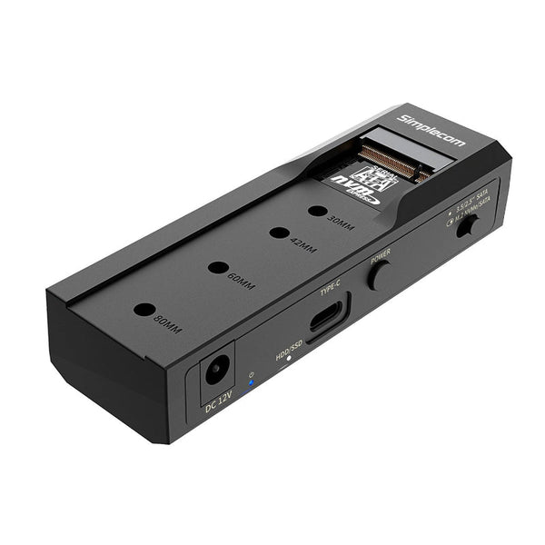 Simplecom Sa536 Usb To M.2 And Sata In 1 Adapter For 2.5"/3.5" Hdd & Nvme/Sata Ssd With Power Supply 3.2 Gen2 10Gbps Other Drives Storage & Media